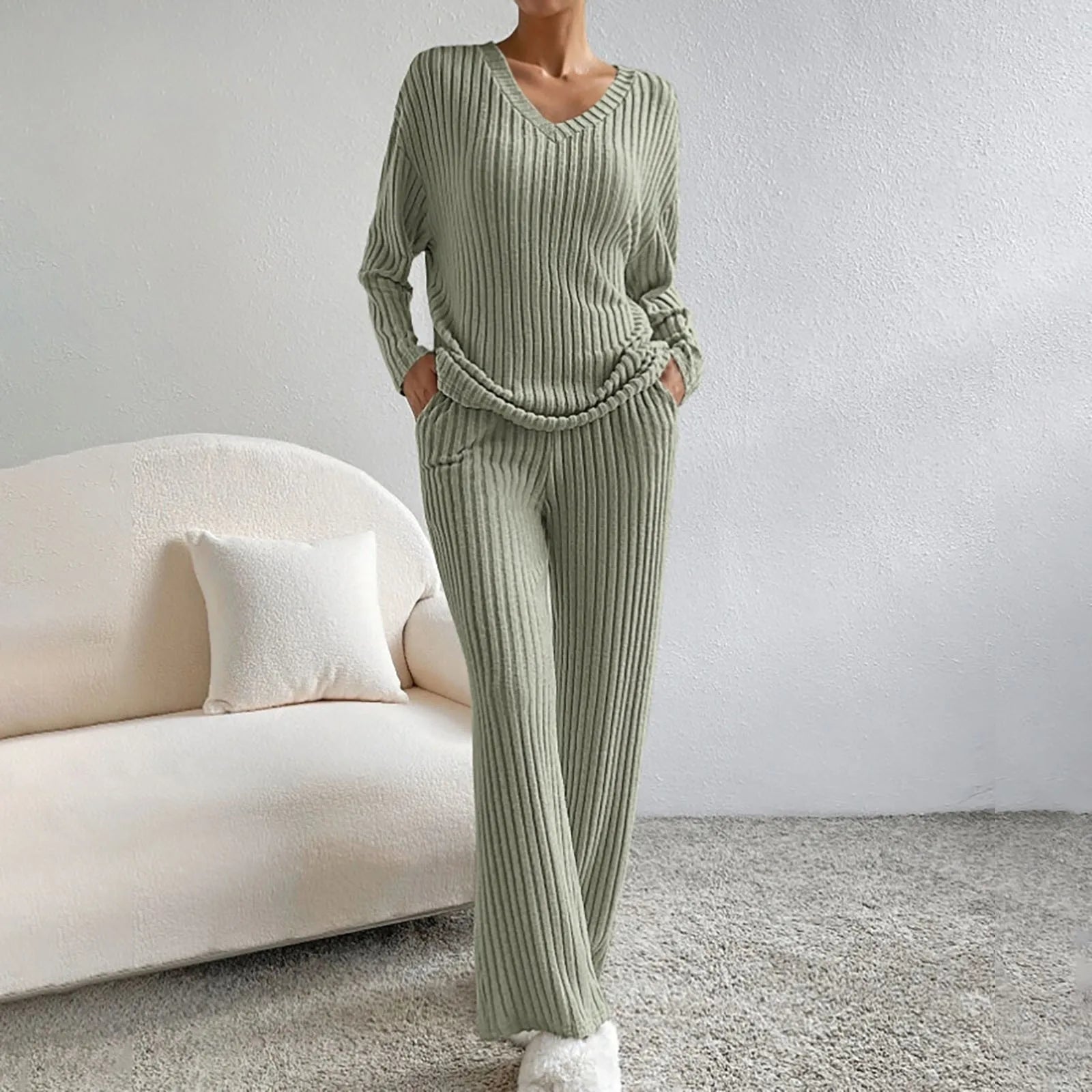 Kylie | Stickad Loungewear Set