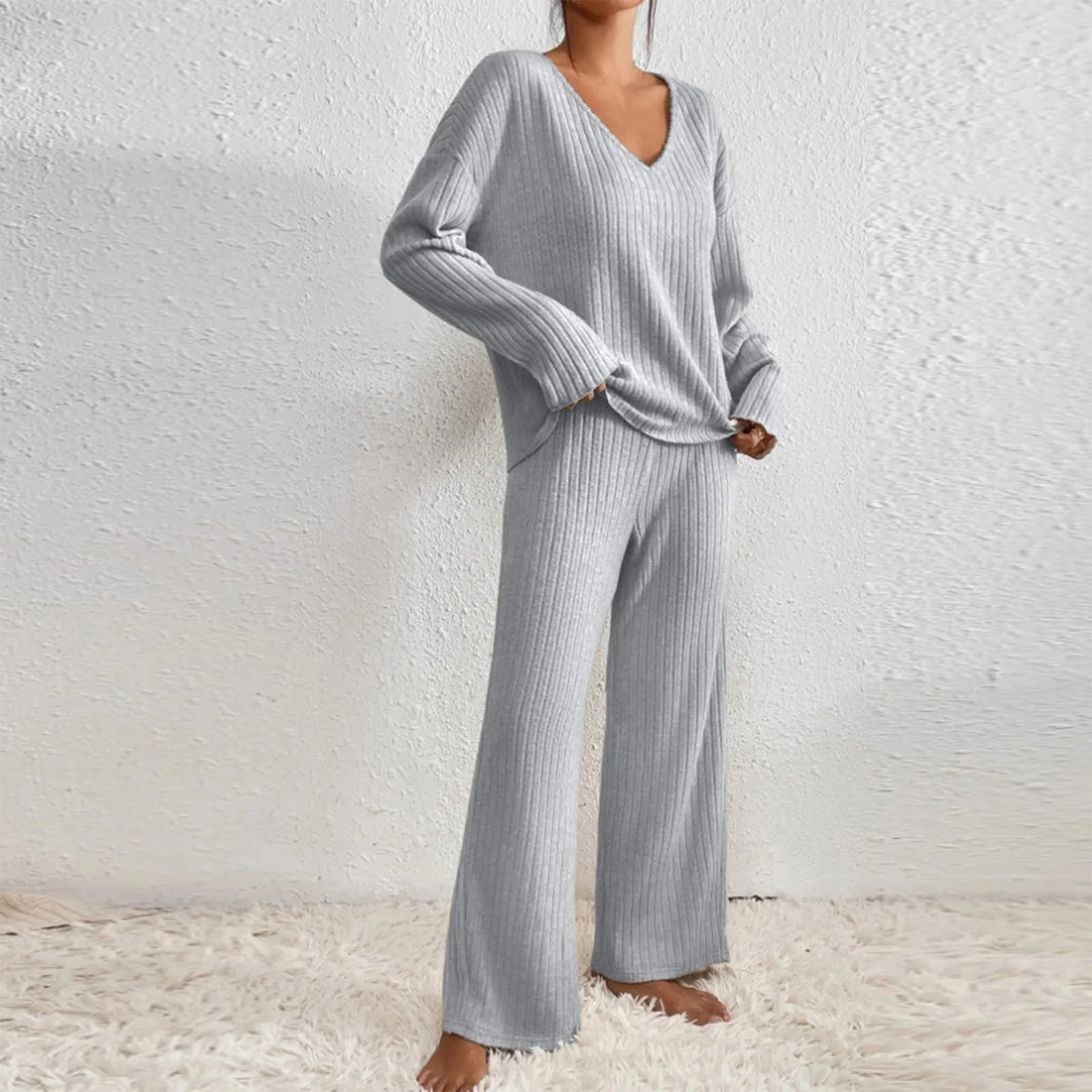 Kylie | Stickad Loungewear Set