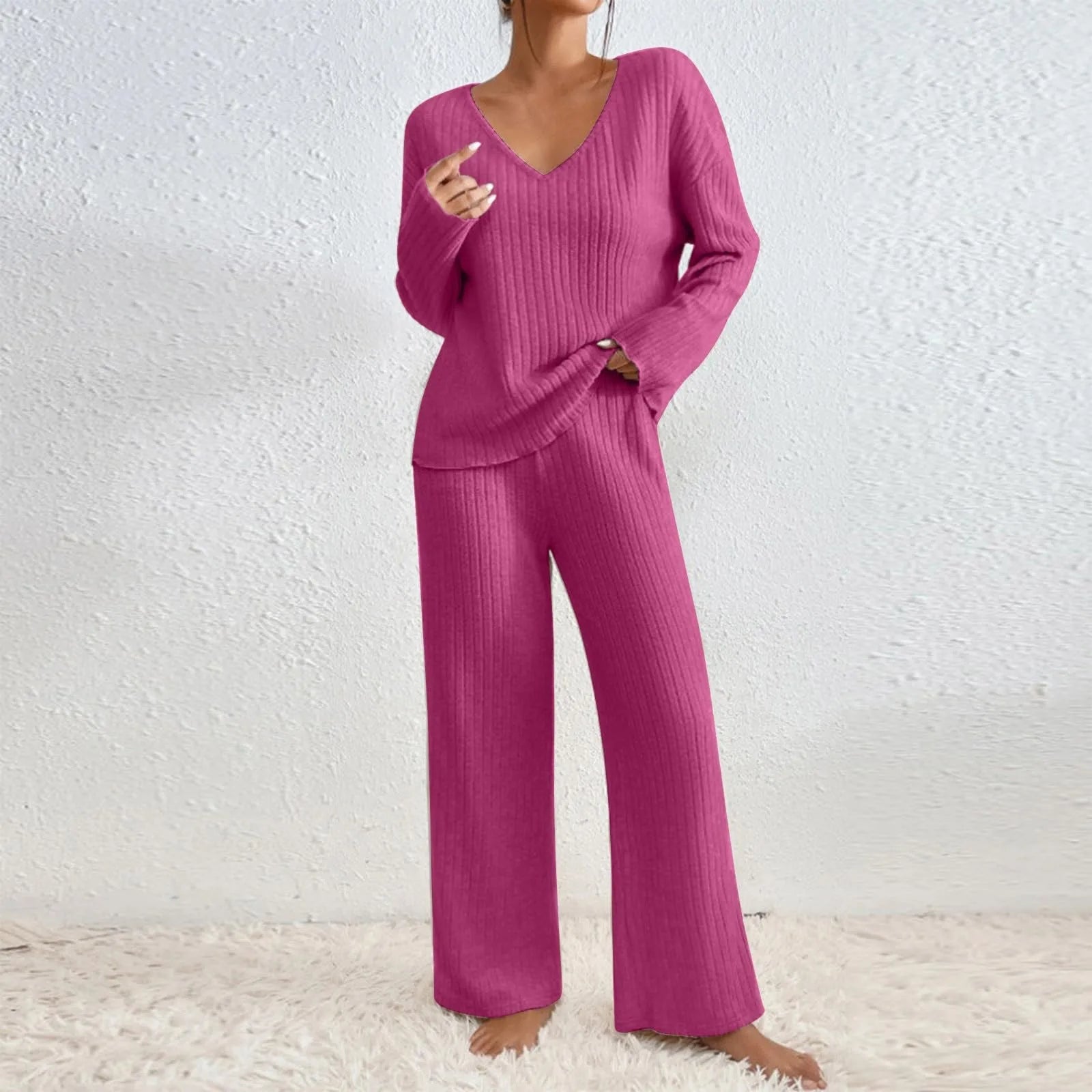 Kylie | Stickad Loungewear Set