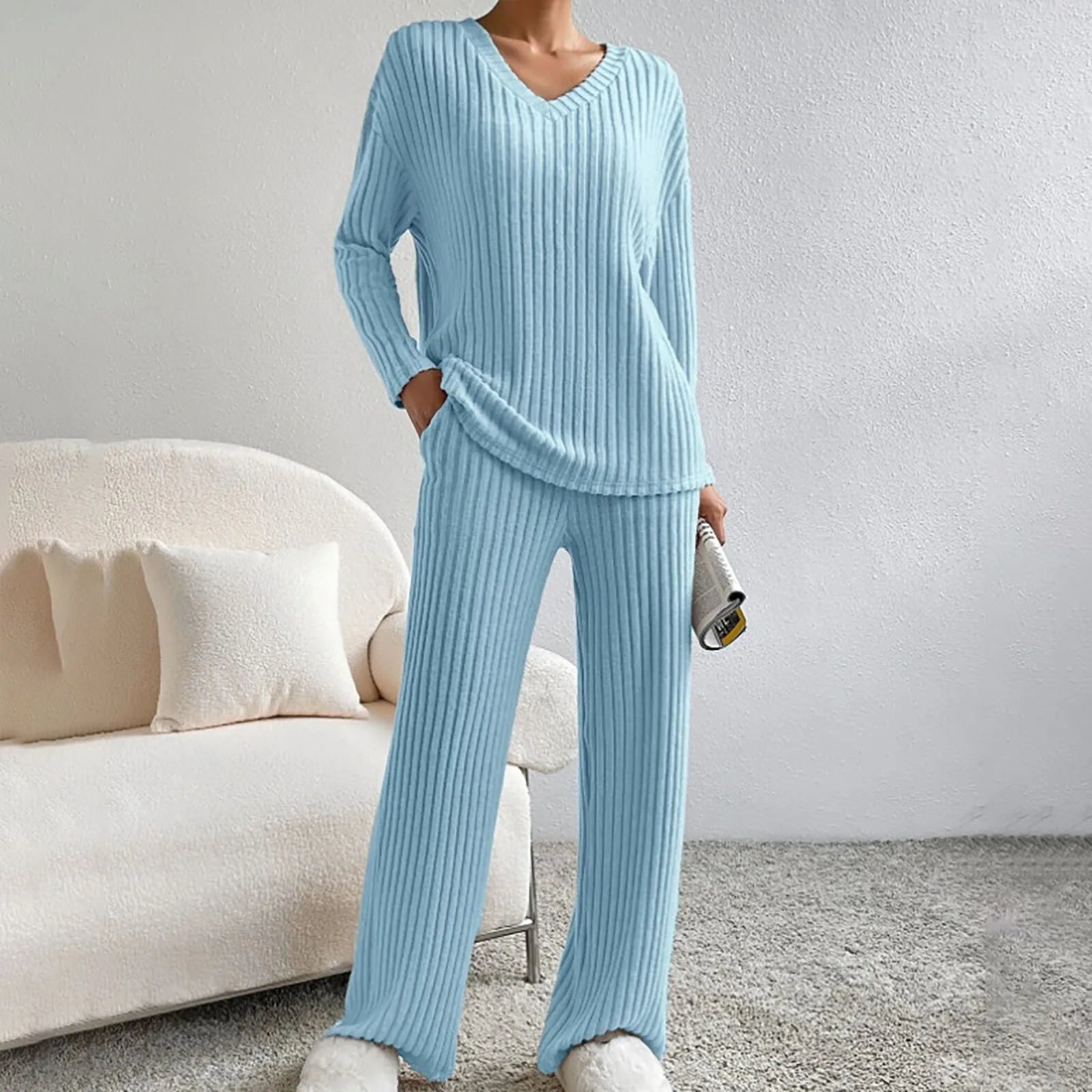 Kylie | Stickad Loungewear Set